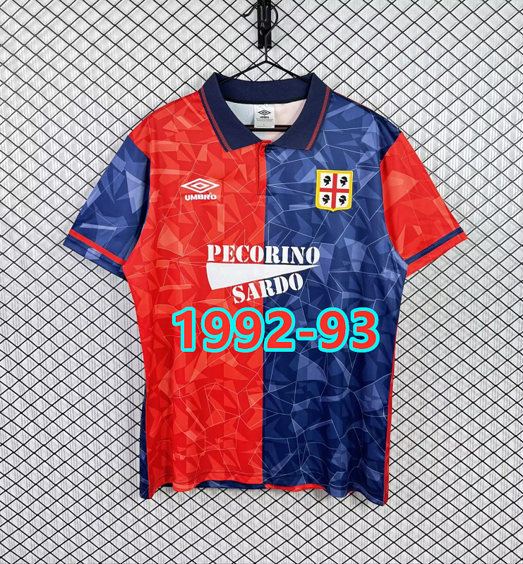 Cagliari Home Retro Fans Version Jersey S-2XL