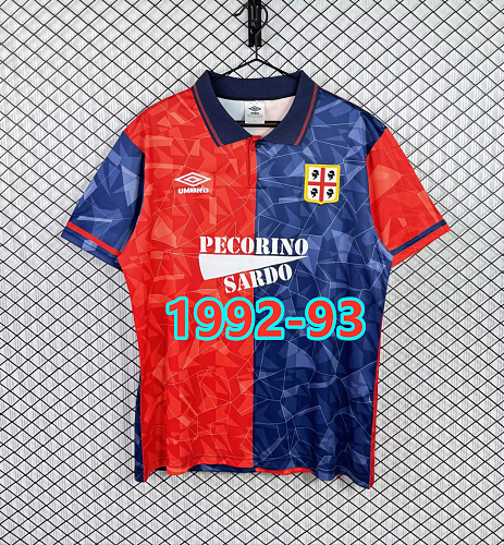 Cagliari Home Retro Fans Version Jersey S-2XL
