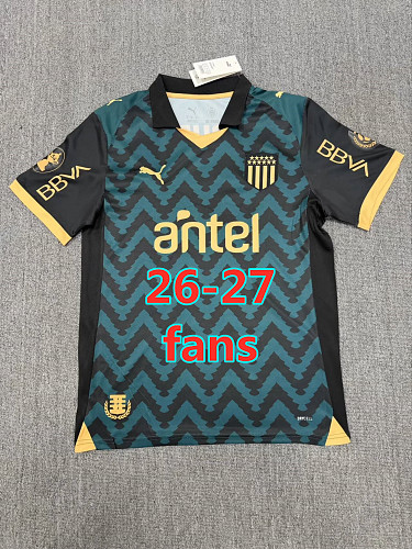 26-27 Peñarol 4th Fans Version Jersey S-4XL