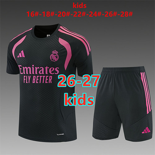 26-27 Real Madrid Kids Short Sleeve Tracksuit 16 -28