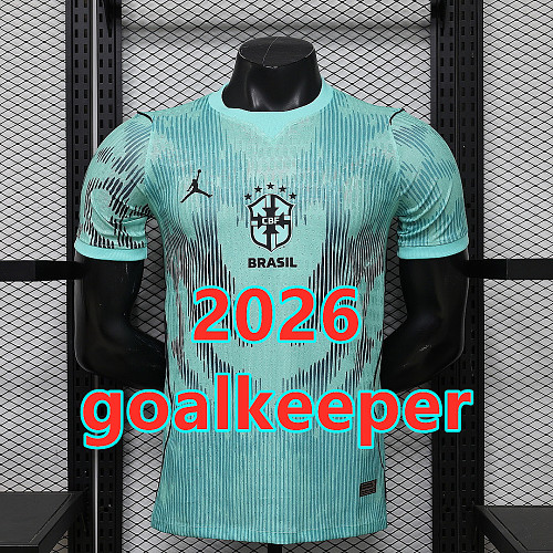 Brazil Goalkeeper Player Jersey S-2XL