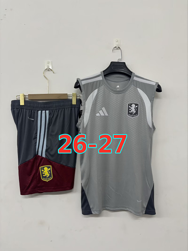 26-27 Aston Villa Vest Tracksuit Kit S-3XL