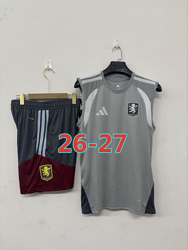 26-27 Aston Villa Vest Tracksuit Kit S-3XL