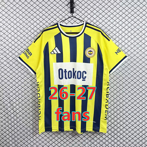26-27 Fenerbahce Home Fans Version Jersey S-4XL