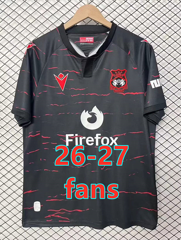 26-27 Wrexham Away Fans Version Jersey S-4XL