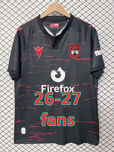 26-27 Wrexham Away Fans Version Jersey S-4XL