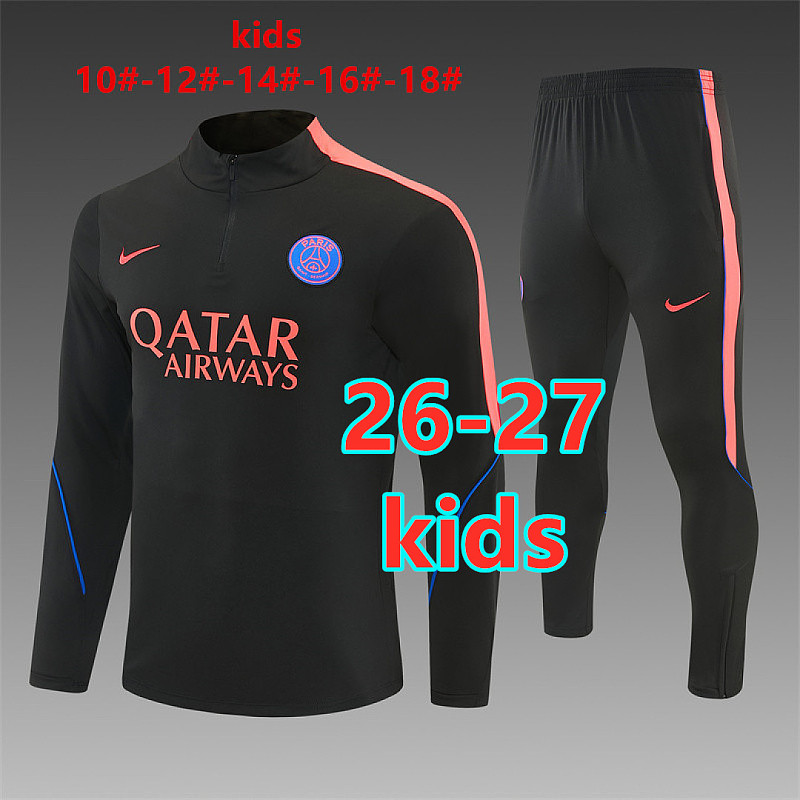 Balenciaga 26-27 Paris Psg Kids Long Sleeve Tracksuit 10- 18