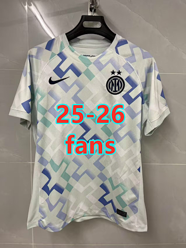 Serie A & Ucl 25-26 Inter Milan Away Fans Version Jersey S-4XL