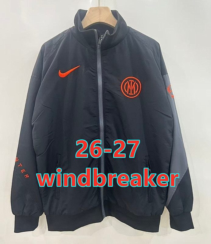 26-27 Inter Milan Embroidery Windbreaker S-2XL