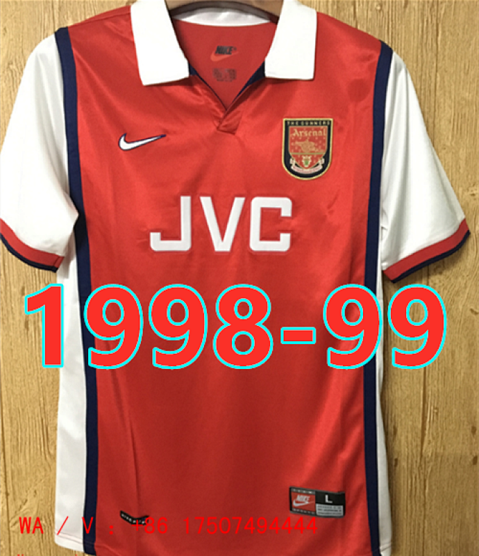 Arsenal Retro S-2XL Home Jersey