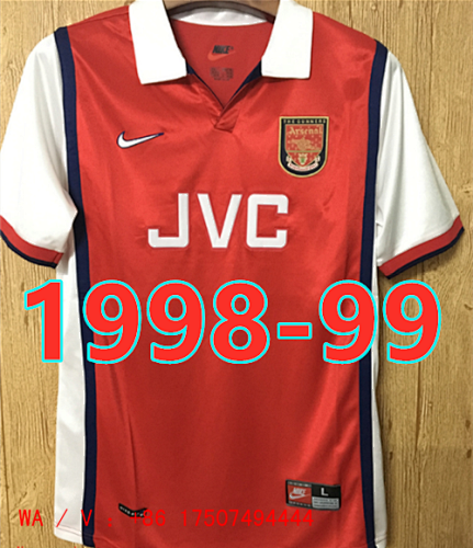 Arsenal Retro S-2XL Home Jersey