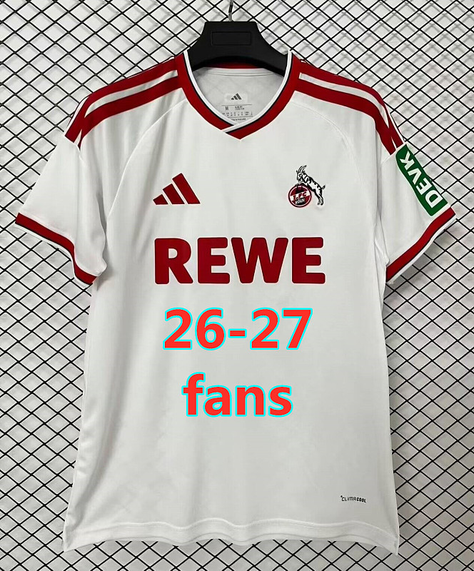 26-27 Koln Home Fans Version Jersey S-4XL