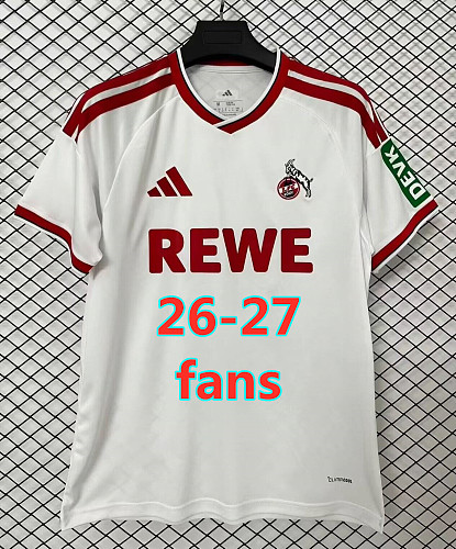 26-27 Koln Home Fans Version Jersey S-4XL