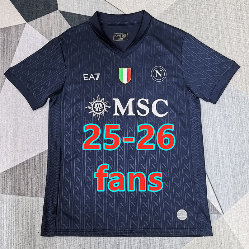 25-26 Napoli Third Fans Ucl Version Jersey S-4XL