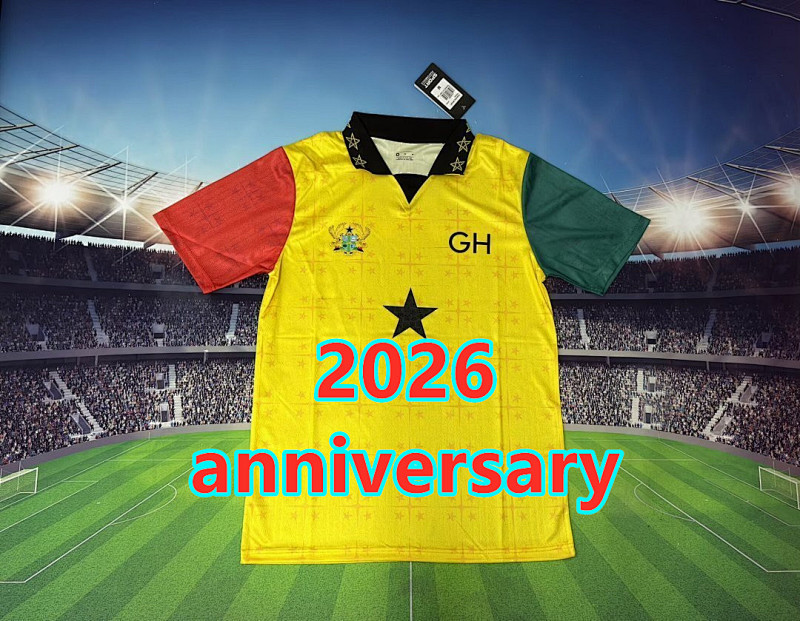 Ghana Anniversary Fans Version Jersey S-2XL