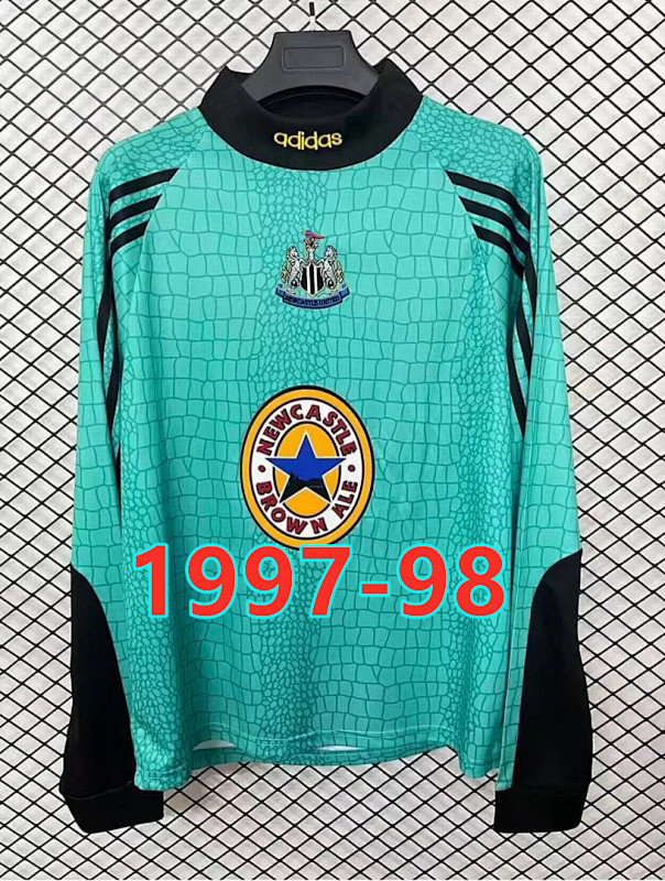 Newcastle United Retro Goalkeeper Fans Long Sleeve Jersey S-2XL