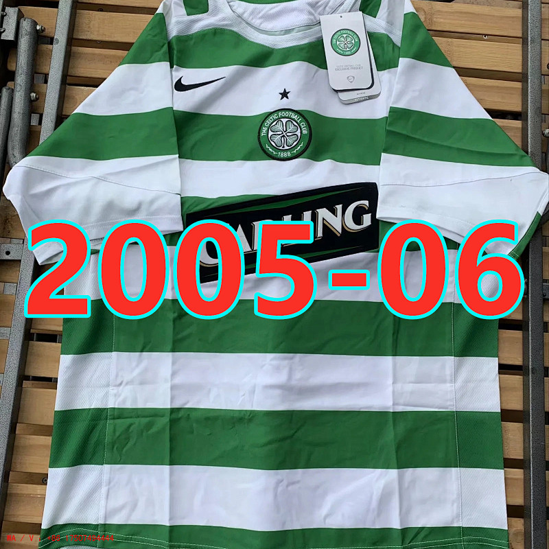 Celtic Retro TopThai Quality Home Jersey S-2XL
