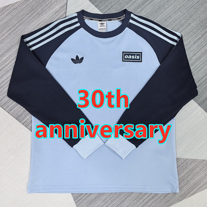 25-26 Oasis 30th Anniversary Fans Long Sleeve Jersey S-2XL 30