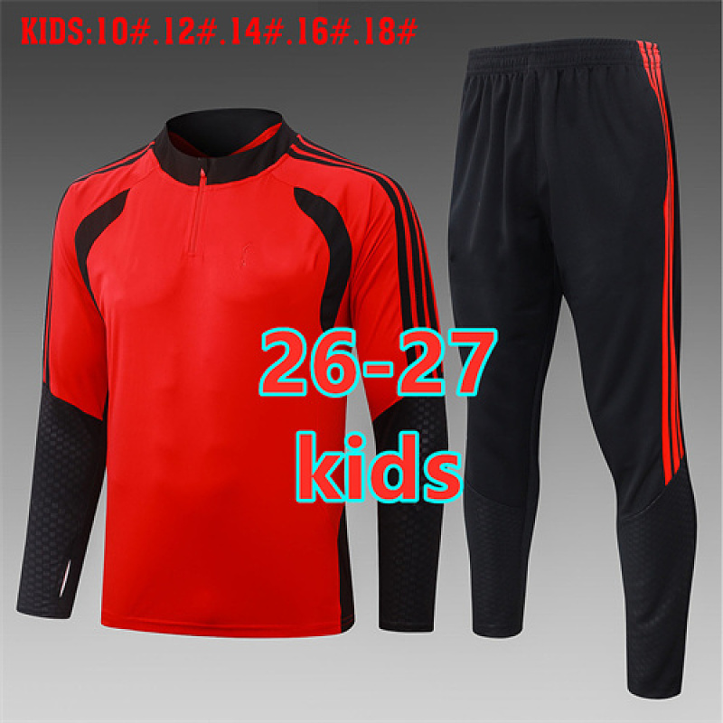 26-27 Manchester United Kids Long Sleeve Tracksuit 10 -18