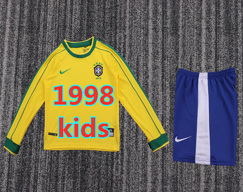 Brazil Home Retro Kids Long+shorts 16 -28