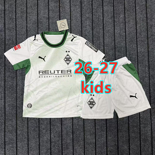 26-27 Monchengladbach Home Kids Jersey+shorts Kit 16 -28