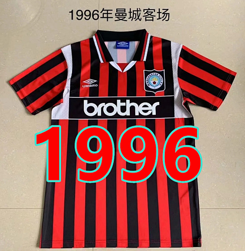 Manchester City Retro TopThai Quality Away Jersey S-2XL