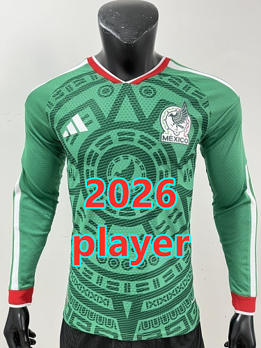 Mexico Home Player Long 16 Teams Jersey S-4XL 16