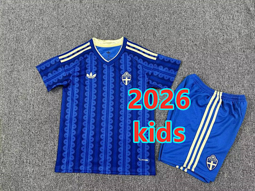Sweden Away Kids Jersey+shorts Kit 16 -28