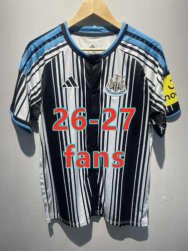 26-27 Newcastle United Home Fans Baseball Jersey S-4XL