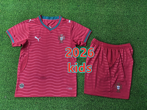 Portugal Home Kids Player 32 Teams Kit 16 -28 32