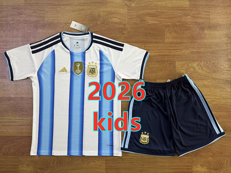 Argentina Home Kids 4 Teams Kit 16 -28 4