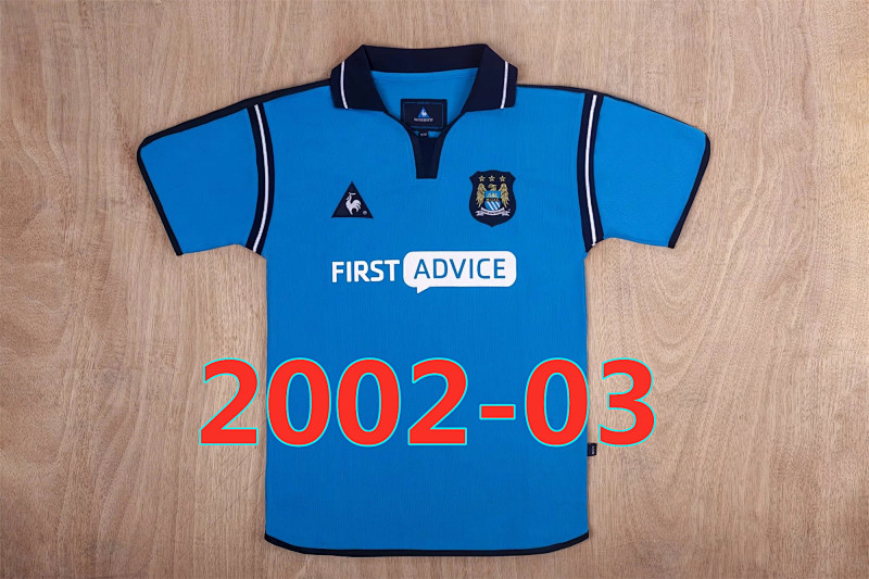 Manchester City Retro Home Jersey S-2XL