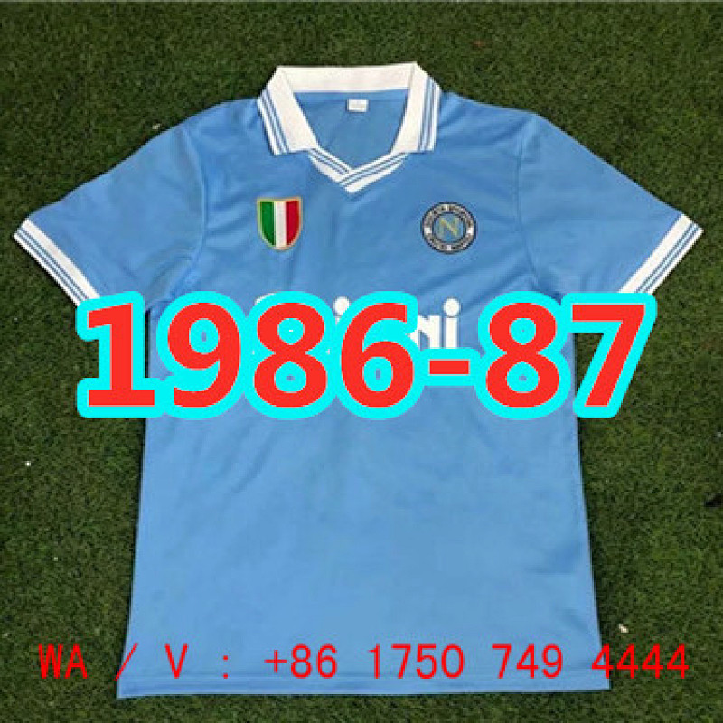 Napoli Retro TopThai Quality Home Jersey S-2XL