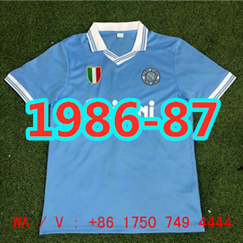 Napoli Retro TopThai Quality Home Jersey S-2XL
