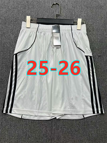 25-26 Manchester United Home Fans Version Shorts S-2XL