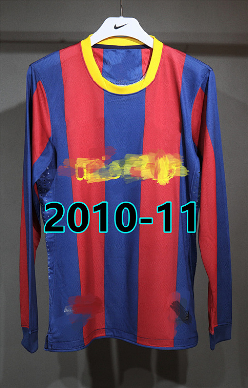 Barcelona Retro Home Player Long Jersey S-2XL