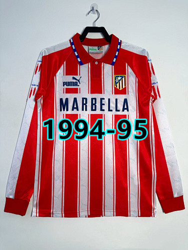 Atletico Madrid Home Retro Long Sleeve Jersey S-2XL