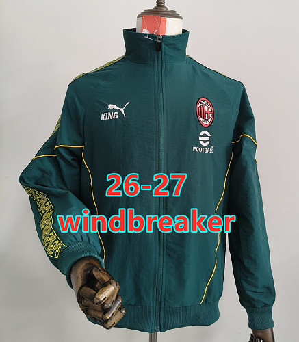26-27 AC Milan Embroidery Windbreaker S-2XL AC