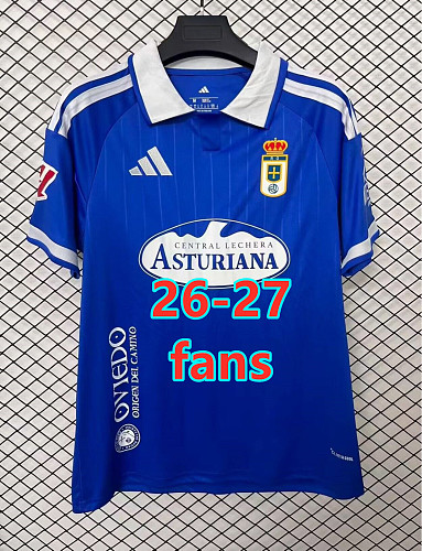 26-27 Real Oviedo Home Fans Version Jersey S-4XL