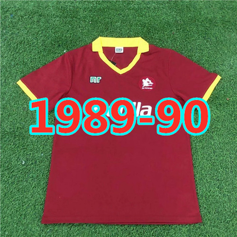 Roma Retro1989-90 TopThai Quality Home Jersey S-2XL