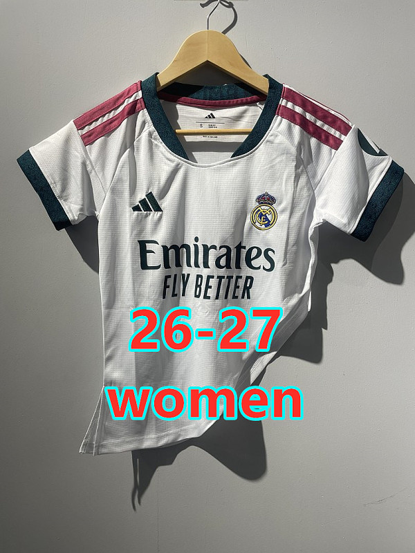 26-27 Real Madrid Home Women Backslash Jersey S-2XL