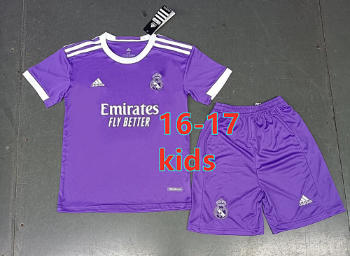 Real Madrid Kids Retro 16-17 Away Jersey+shorts Kit 16 -28