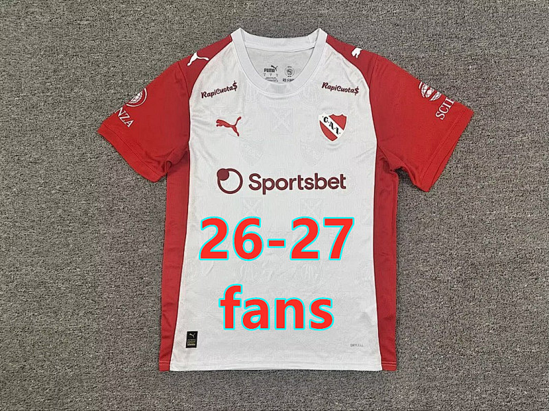 26-27 Club Atlético Independiente Away Fans Version Jersey S-4XL