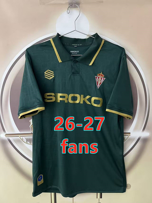 26-27 Gijon Away Fans Version Jersey S-4XL