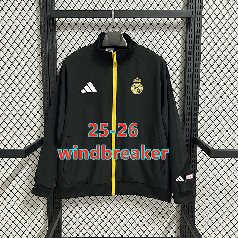 25-26 Real Madrid Windbreaker S-2XL