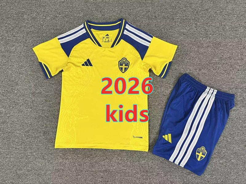 Sweden Home Jersey+shorts Kit 16 -28