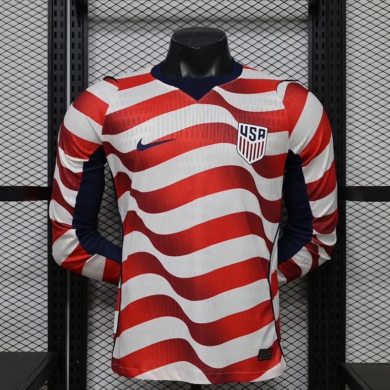 United States Home Player Long 16 Team Jersey S-2XL 16