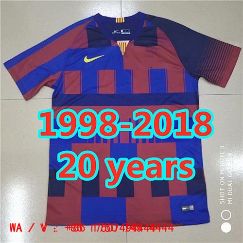 Barcelona 20 Years Anniversary Home Jersey S-2XL 20