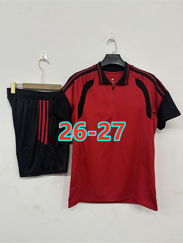 26-27 Manchester United Polo Short Sleeve Tracksuit Kit S-3XL Polo