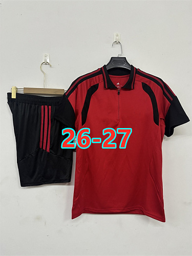 26-27 Manchester United Polo Short Sleeve Tracksuit Kit S-3XL Polo
